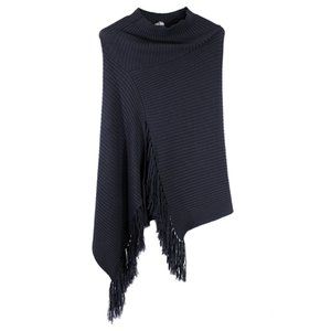 Jean Paul Gaultier Fringed Asymmetric Avant-garde Pullover Cowl High Neck Scarf